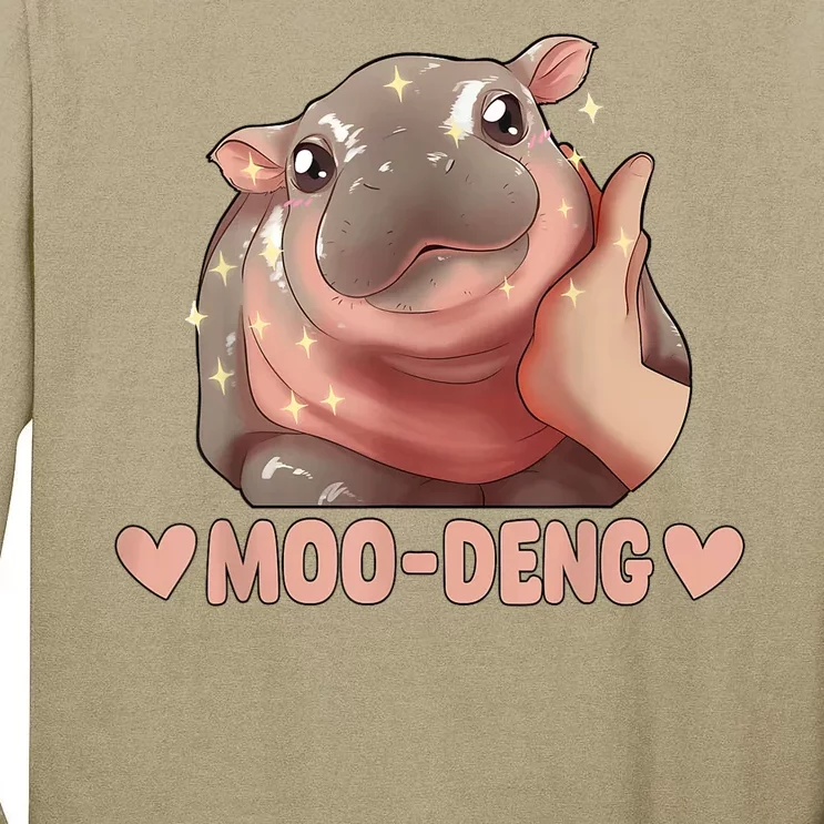 Moo Deng Tall Long Sleeve T-Shirt