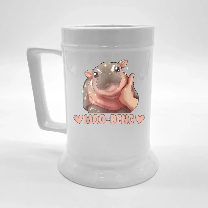 Moo Deng Front & Back Beer Stein