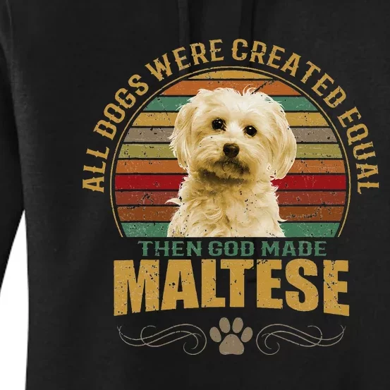 Maltese Dog Women's Pullover Hoodie