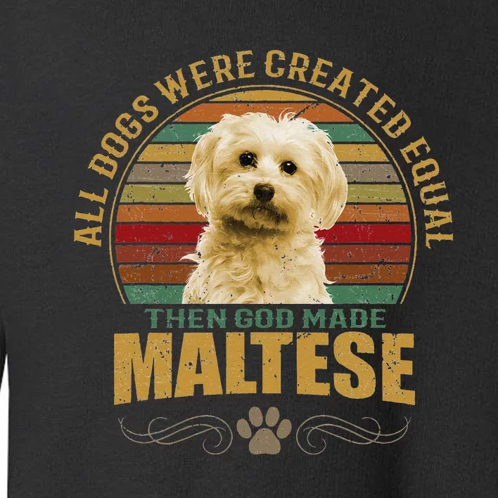 Maltese Dog Toddler Sweatshirt