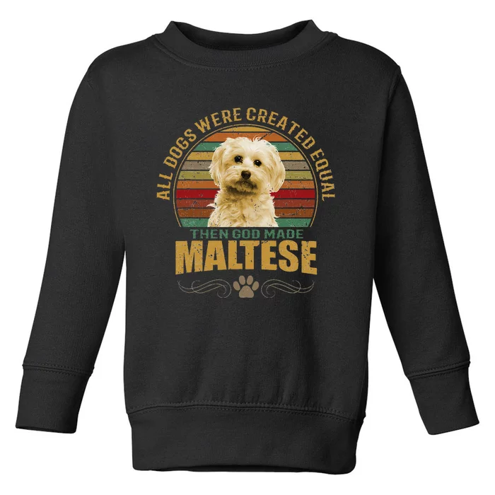 Maltese Dog Toddler Sweatshirt