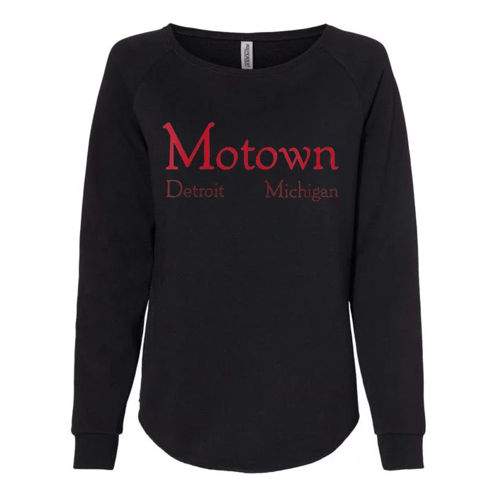 Motown Detroit Motor City Michigan Music Womens California Wash Sweatshirt