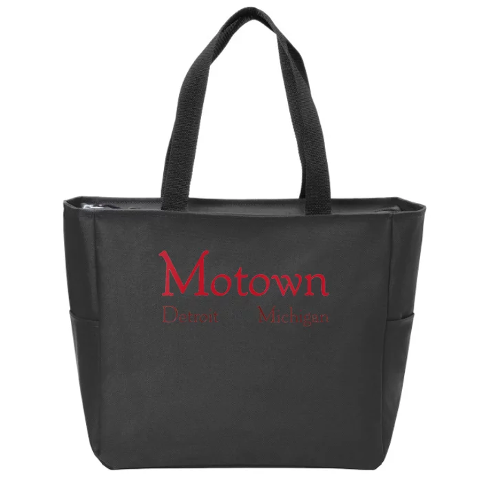 Motown Detroit Motor City Michigan Music Zip Tote Bag