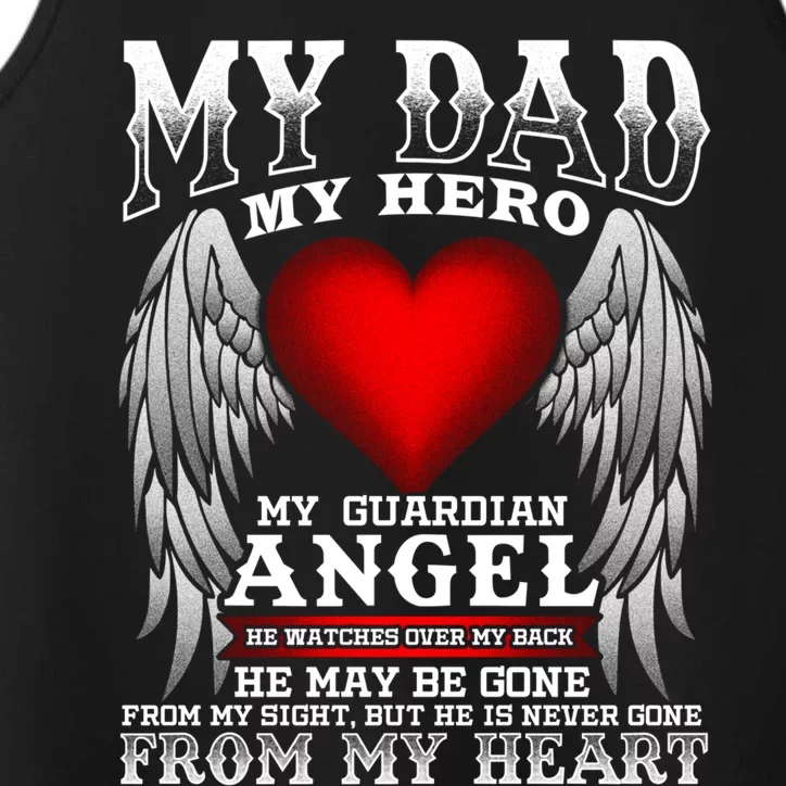 My Dad My Hero My Guardian Angel! Father's Day Gift Performance Tank