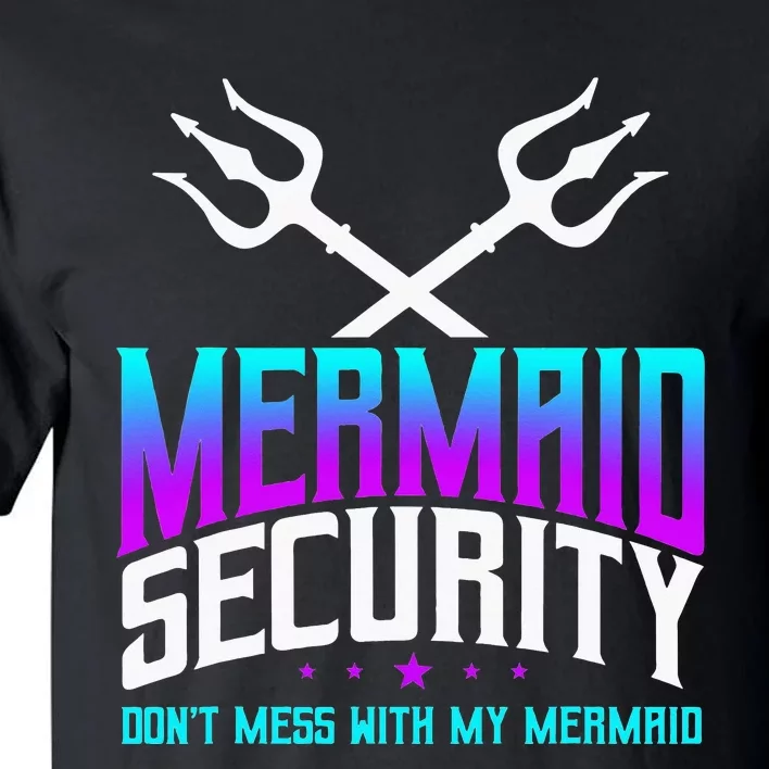 Mermaid Daddy Merdad Fathers Day Merman Dad Papa Merfolk Tall T-Shirt