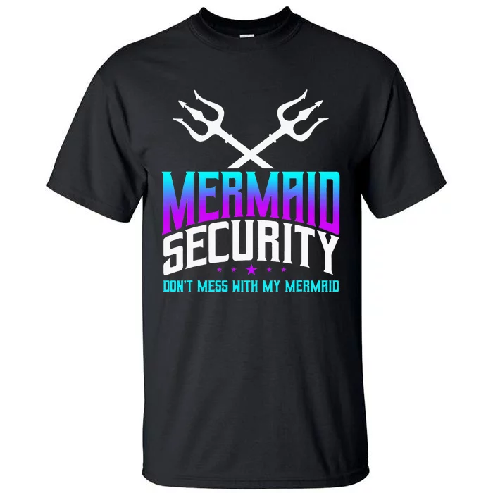 Mermaid Daddy Merdad Fathers Day Merman Dad Papa Merfolk Tall T-Shirt