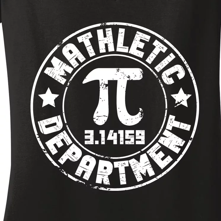 Mathletic Department Math Lover PI Day Women's V-Neck T-Shirt