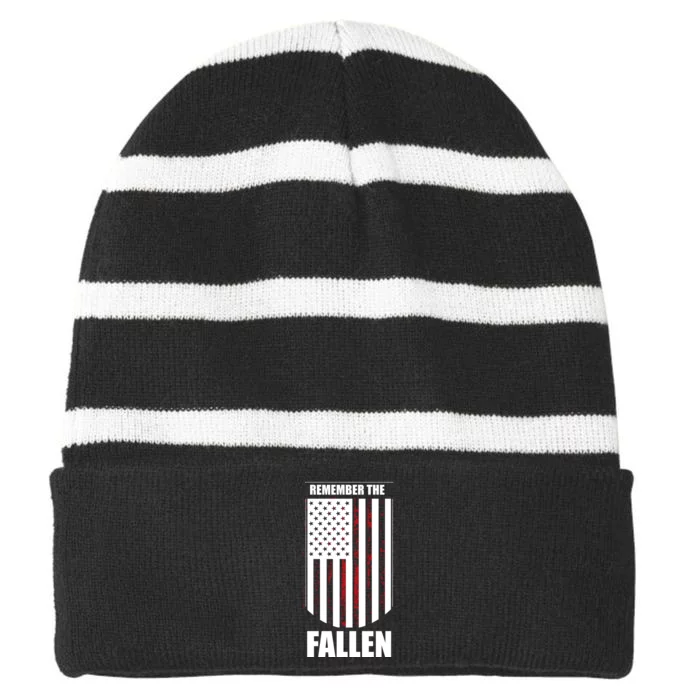 Memorial Day | | Striped Beanie with Solid Band