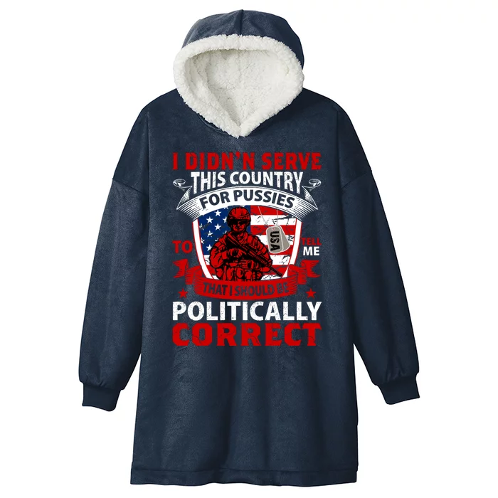 Memorial Day Hooded Wearable Blanket