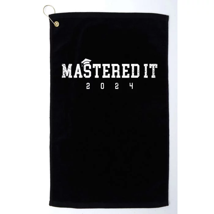 Masters Degree Mastered It 2024 College Platinum Collection Golf Towel