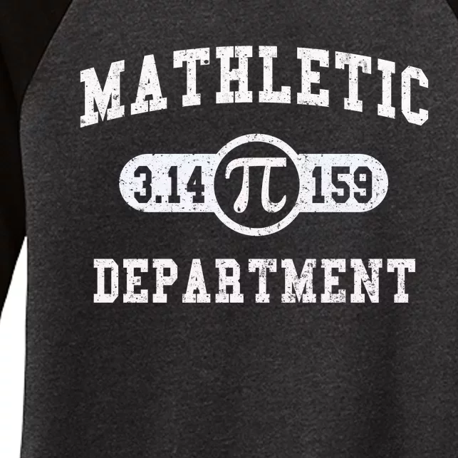 Mathletic Department Women's Tri-Blend 3/4-Sleeve Raglan Shirt