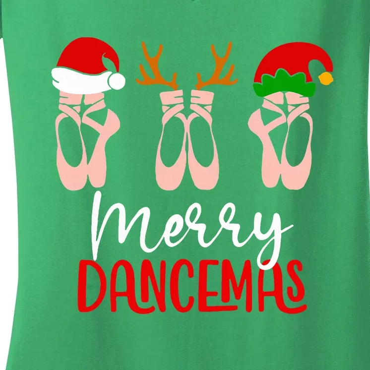 Merry Dancemas Women's V-Neck T-Shirt