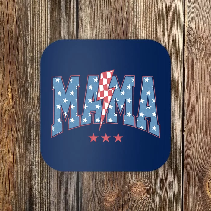 Mama Dada Mini 4th Of July American Family Matching Coaster