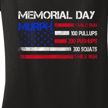 Memorial Day Murph Gift Us Military Gift Women's V-Neck T-Shirt