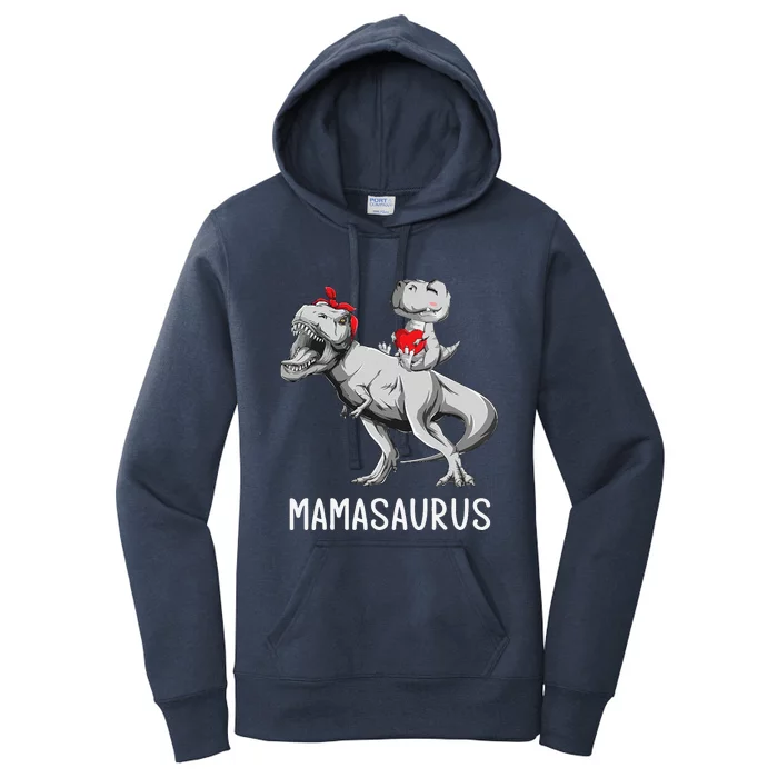 MotherS Day Mom Mamasaurus Dinosaur Mama T Rex Saurus Women's Pullover Hoodie