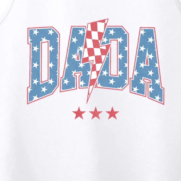 Mama Dada Mini 4th Of July American Family Matching Performance Tank