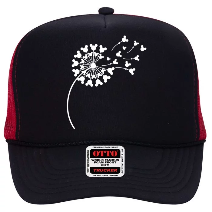 Mickey Dandelion High Crown Mesh Trucker Hat