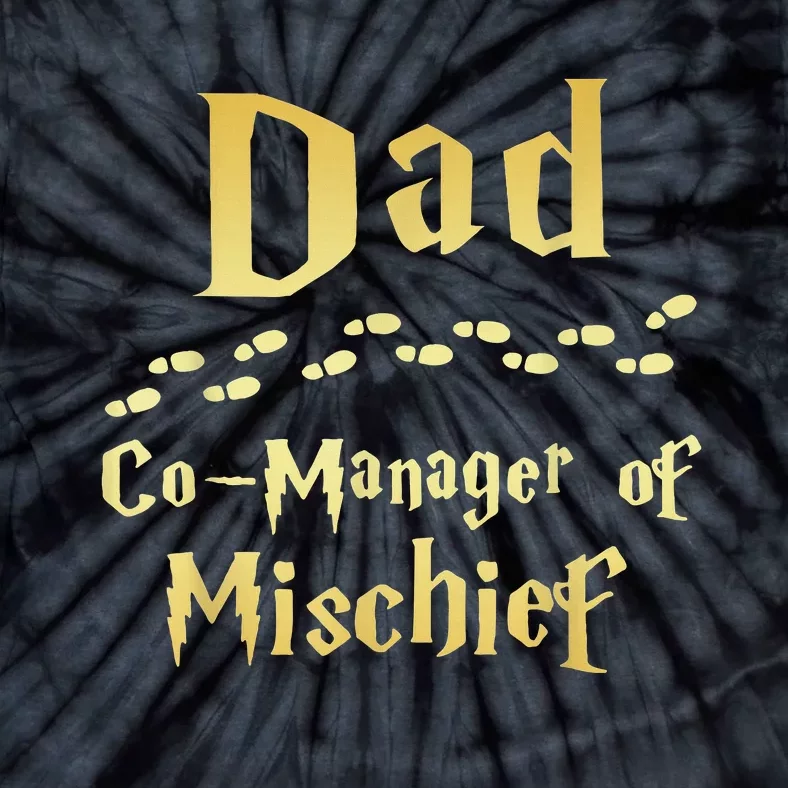 Magical Dad Manager Of Mischief Birthday Family Matching Tie-Dye T-Shirt