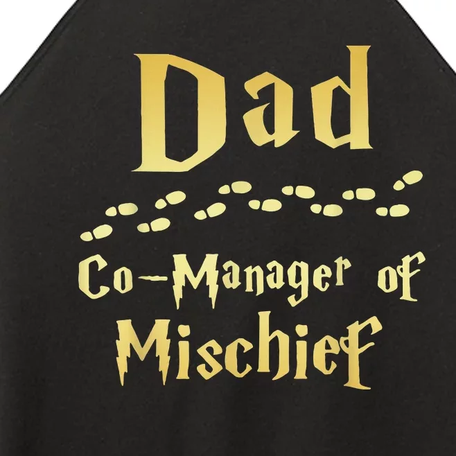 Magical Dad Manager Of Mischief Birthday Family Matching Women’s Perfect Tri Rocker Tank