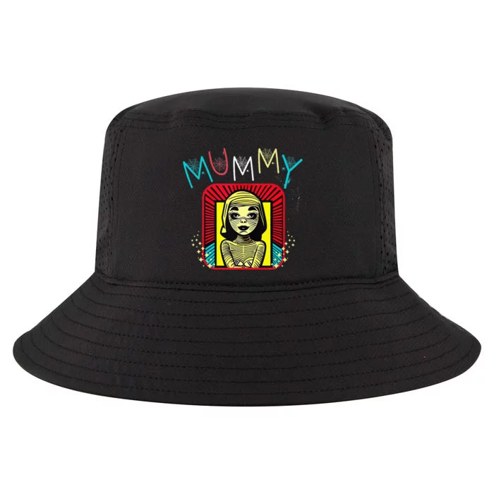 Mummy Deady Matching Mom Dad Halloween Pop Art Style Cool Comfort Performance Bucket Hat