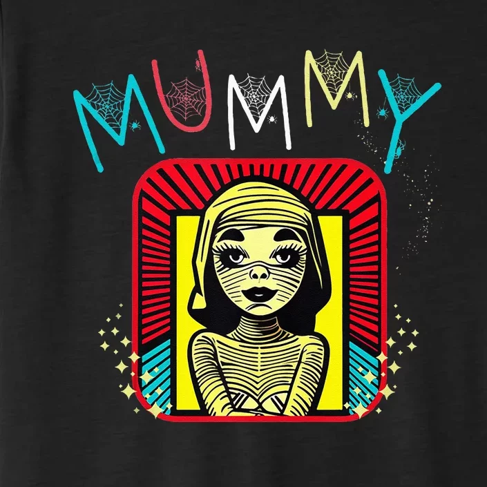 Mummy Deady Matching Mom Dad Halloween Pop Art Style ChromaSoft Performance T-Shirt