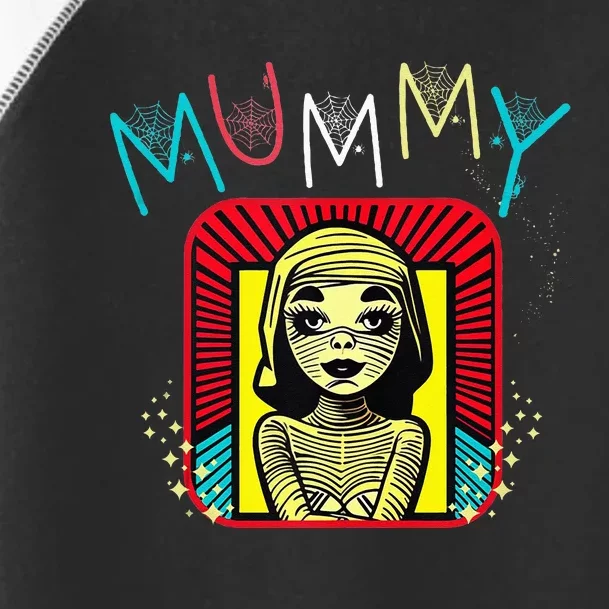 Mummy Deady Matching Mom Dad Halloween Pop Art Style Toddler Fine Jersey T-Shirt