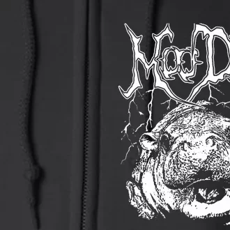 Moo Deng (Metal) Full Zip Hoodie