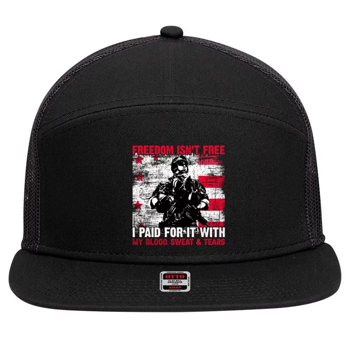 Memorial Day 7 Panel Mesh Trucker Snapback Hat