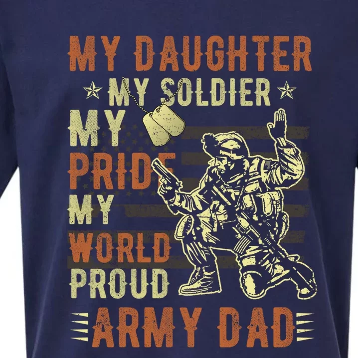 My Daughter My Soldier Hero Proud Army Dad Military Father Great Gift Sueded Cloud Jersey T-Shirt