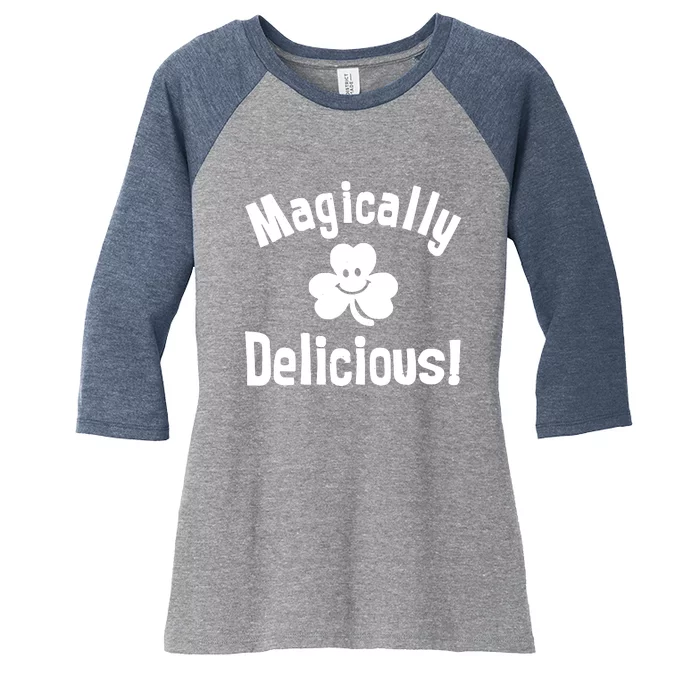 Magically Delicious Women's Tri-Blend 3/4-Sleeve Raglan Shirt