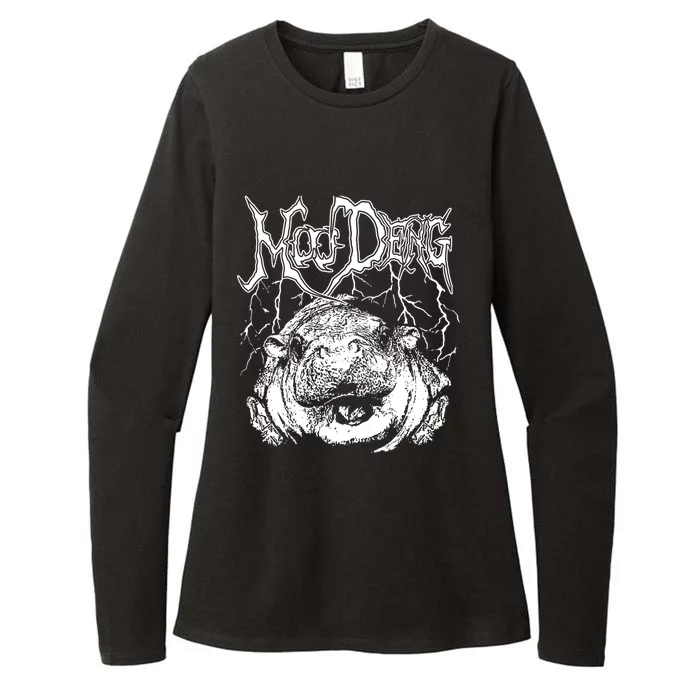 Moo Deng (Metal) Womens CVC Long Sleeve Shirt