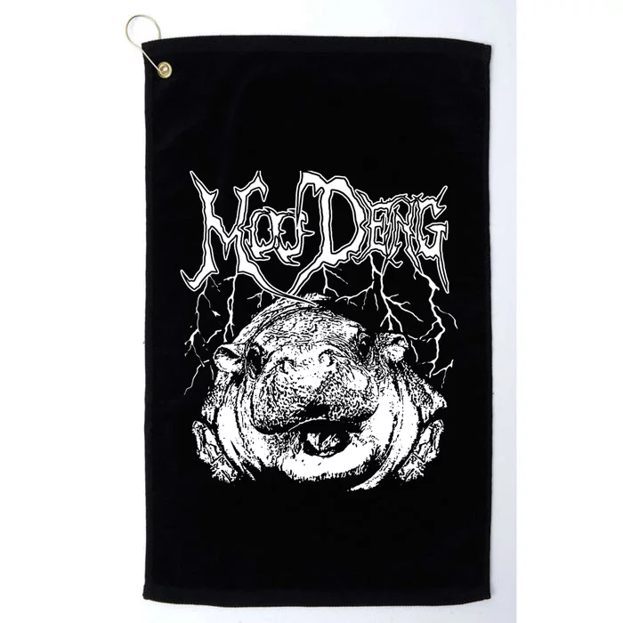 Moo Deng (Metal) Platinum Collection Golf Towel