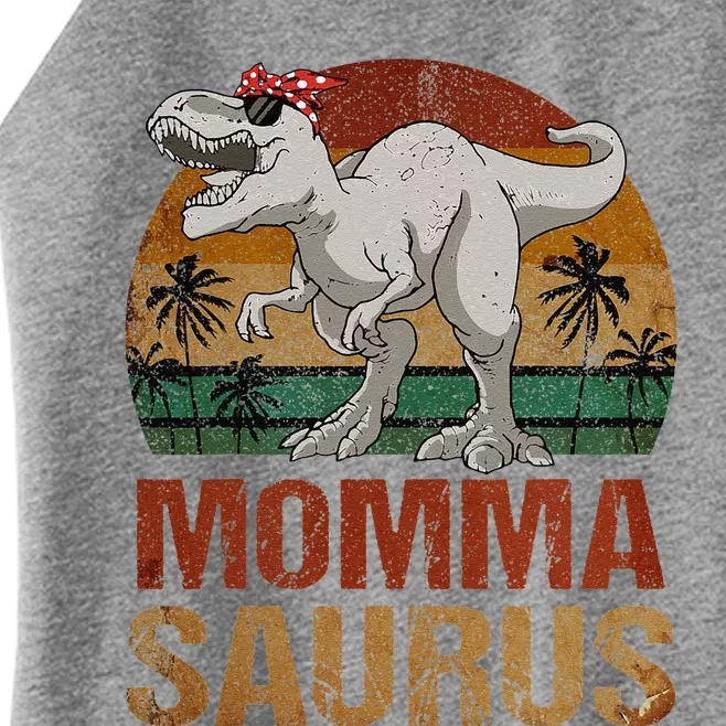 Mommasaurus Dinosaur Momma Saurus Vintage Mother's Day Women’s Perfect Tri Rocker Tank