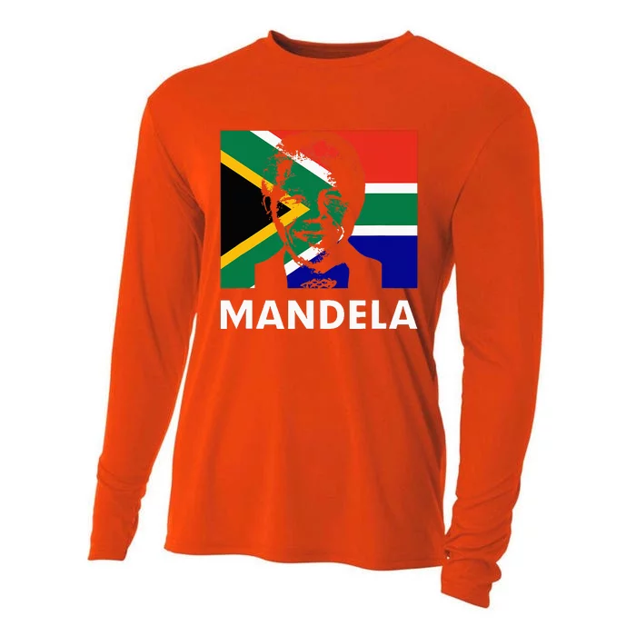 Mandela Day Nelson Mandela Design Cooling Performance Long Sleeve Crew