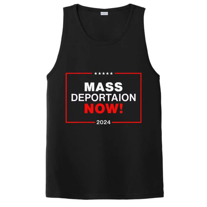 Mass Deportation Now 2024 Performance Tank