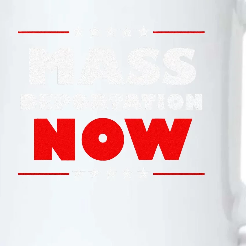 Mass Deportation Now Protest Black Color Changing Mug