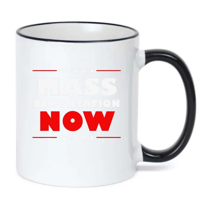 Mass Deportation Now Protest Black Color Changing Mug