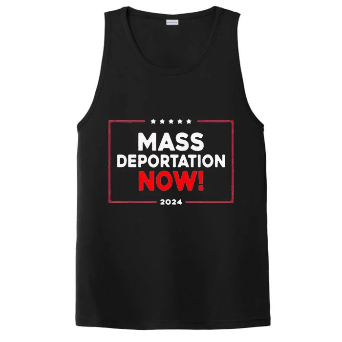 Mass Deportation Now 2024 Performance Tank