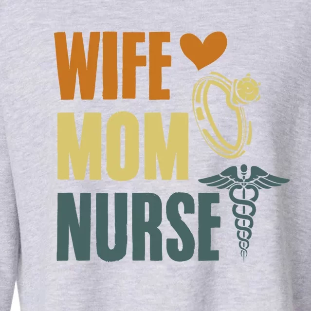 MotherS Day Nurses Day Nurse Week Ideas Lpn Rn Nurse Mom Gift Cropped Pullover Crew