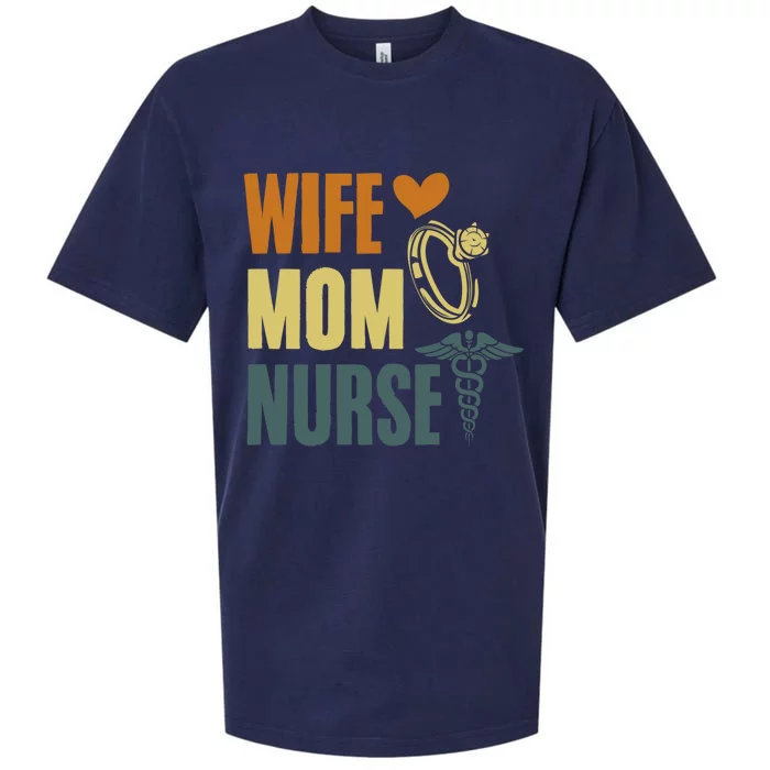 MotherS Day Nurses Day Nurse Week Ideas Lpn Rn Nurse Mom Gift Sueded Cloud Jersey T-Shirt