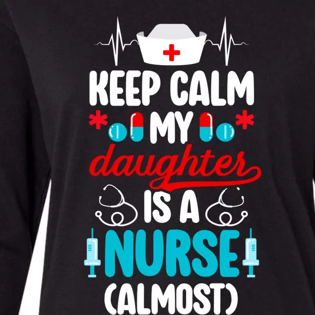 My Daughter Nursing Student Mom Future Nurse Mom Meaningful Gift Womens Cotton Relaxed Long Sleeve T-Shirt