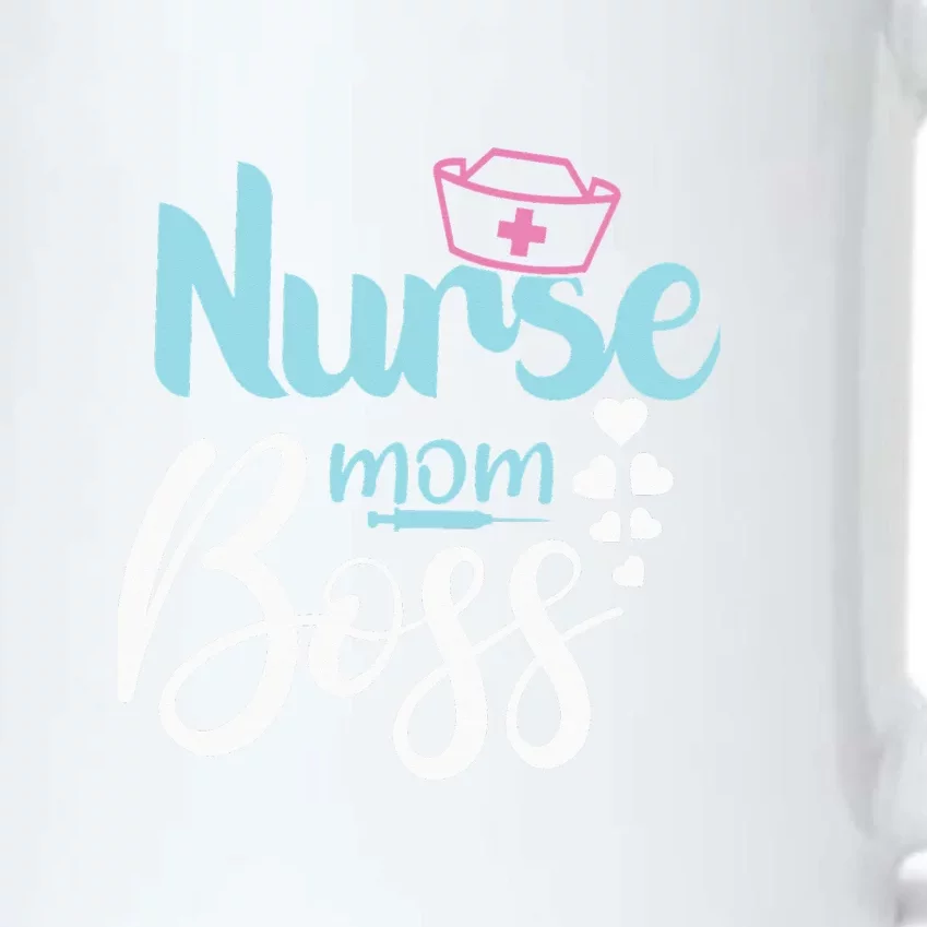 Mother's Day NURSE MOM BOSS Fitted Gift Black Color Changing Mug