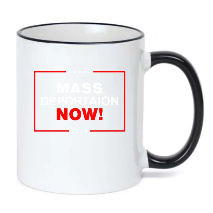 Mass Deportation Now 2024 Black Color Changing Mug