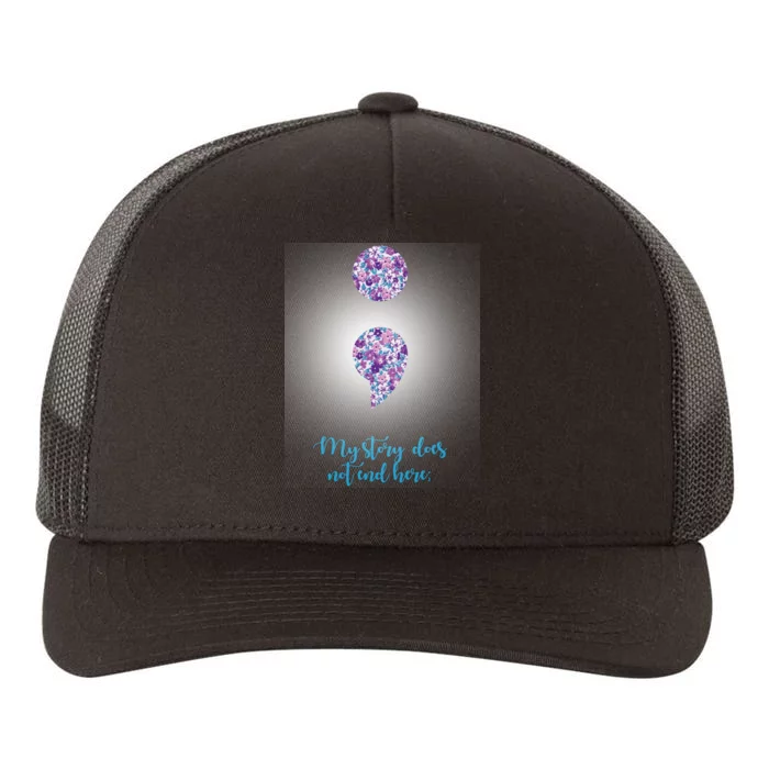 Mystery Does Not End Here Alzheimer's Awareness Yupoong Adult 5-Panel Trucker Hat