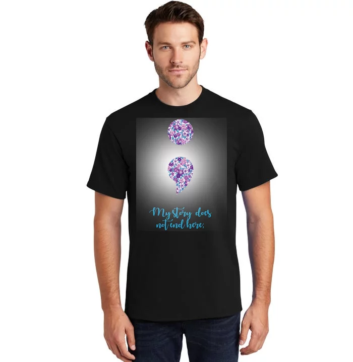 Mystery Does Not End Here Alzheimer's Awareness Tall T-Shirt