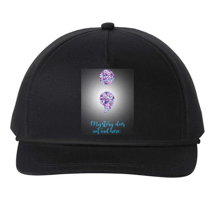 Mystery Does Not End Here Alzheimer's Awareness Snapback Five-Panel Rope Hat