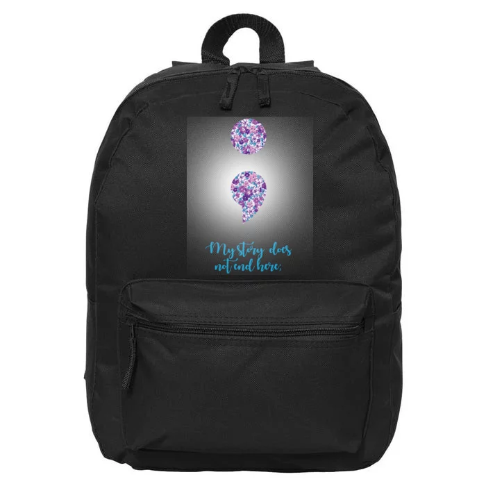 Mystery Does Not End Here Alzheimer's Awareness 16 in Basic Backpack