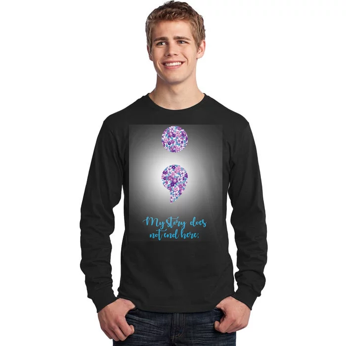 Mystery Does Not End Here Alzheimer's Awareness Tall Long Sleeve T-Shirt