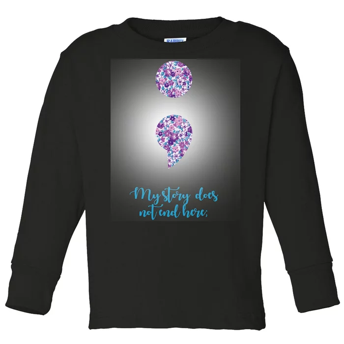 Mystery Does Not End Here Alzheimer's Awareness Toddler Long Sleeve Shirt