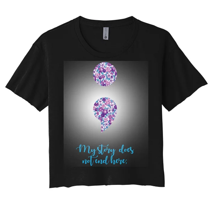 Mystery Does Not End Here Alzheimer's Awareness Women's Crop Top Tee